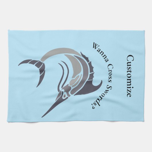 Leaping Schwertfisch Thunder_Cove Geschirrtuch (Horizontal)