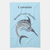 Leaping Schwertfisch Thunder_Cove Geschirrtuch (Vertikal)