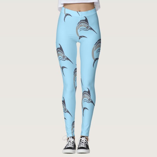Leaping Schwertfisch Thunder_Cove Leggings (Vorderseite)