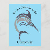 Leaping Schwertfisch Thunder_Cove Postkarte (Vorderseite)