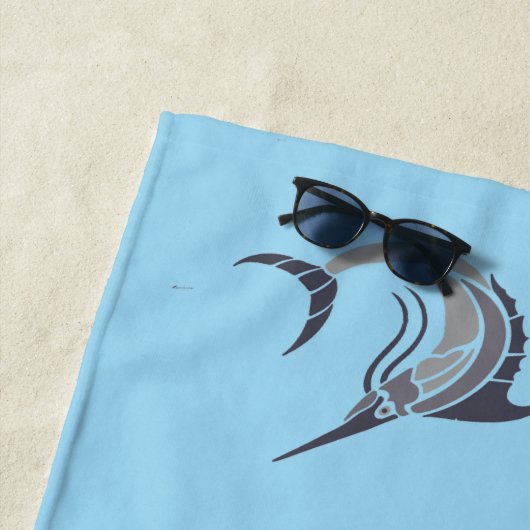 Leaping Schwertfisch Thunder_Cove Strandtuch (Beispiel)