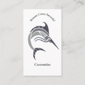 Leaping Schwertfisch Thunder_Cove Visitenkarte (Vorderseite)