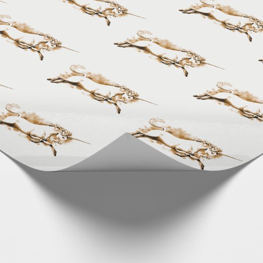 Leaping Unicorn Geschenkpapier (Ecke)