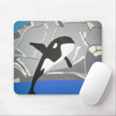 Leaping Whale Mouse Pad Mousepad (Mit Mouse)