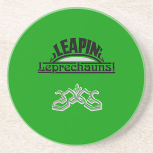 Leapin'leprechauns & Irish Dancing Shoes Untersetz Sandstein Untersetzer