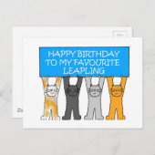 Leapling Leap Year Geburtstag 29. Februar Postkarte (Vorne/Hinten)