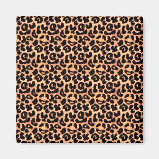 Leapord Print, Tierdruck Magnet (Vorne)