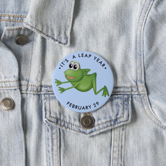 Lear Year Cartoon Frosch Button (Beispiel)