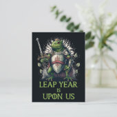 Lear Year ist auf uns, Froschkrieger Postkarte (Stehend Vorderseite)