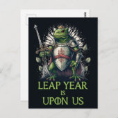 Lear Year ist auf uns, Froschkrieger Postkarte (Vorne/Hinten)