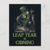 Lear Year kommt, Froschkrieger Postkarte (Vorderseite)