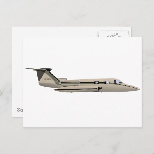 Learjet 23 postkarte (Vorne/Hinten)
