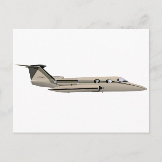 Learjet 23 postkarte (Vorderseite)