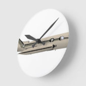 Learjet 23 runde wanduhr (Winkel)