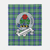 Learmonon Clan Abzeichen Tartan Kariert Fleecedecke (Vorderseite)