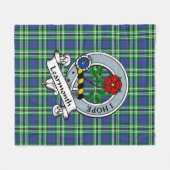 Learmonon Clan Abzeichen Tartan Kariert Fleecedecke (Vorderseite (Horizontal))