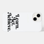 "Learn. Act. Achieve." Case-Mate iPhone Hülle (Rückseite (Horizontal))