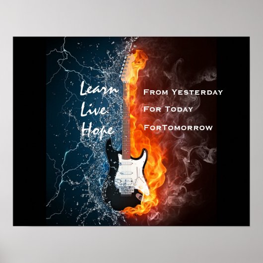 LEARN LIVE HOPE POSTER (Vorne)