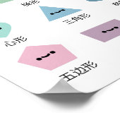 Learn Shapes (in Mandarin) Poster (Ecke)