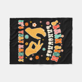 Learn Sign Language It's Very Handy Asl Teacher Gr Fleecedecke (Vorderseite (Horizontal))