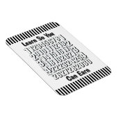Learn So You Can Earn Numbers Refrigerator  Magnet (Rechte Seite)