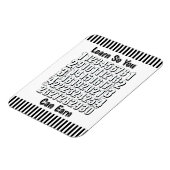 Learn So You Can Earn Numbers Refrigerator  Magnet (Linke Seite)