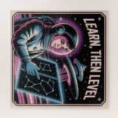 Learn, Then Level Puzzle (Horizontal)