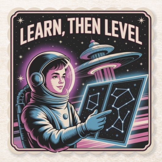 Learn, Then Level Untersetzer (Vorderseite)