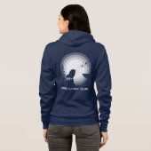 Learn to Fight Alone – Lion Under Moonlight Hoodie (Schwarz voll)