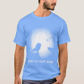 Learn to Fight Alone – Lion Under Moonlight T-Shirt (Vorderseite)