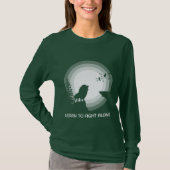 Learn to Fight Alone – Lion Under Moonlight T-Shirt (Vorderseite)