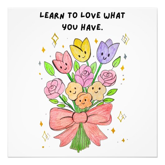 Learn to live what u love fotodruck (Vorne)