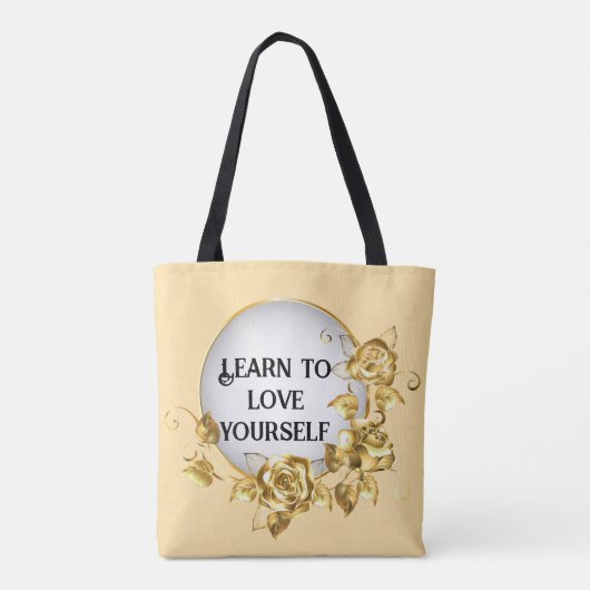 learn to love yourself tasche (Rückseite)