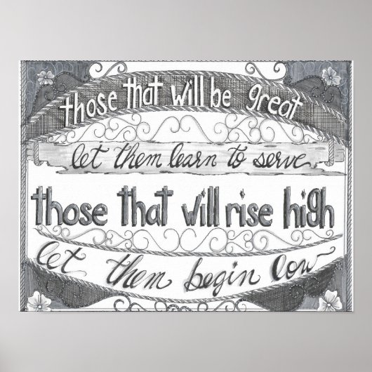 Learn to Serve Poster (Vorne)