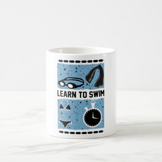 Learn to Swim with This Lovely design Kaffeetasse (Mittel)