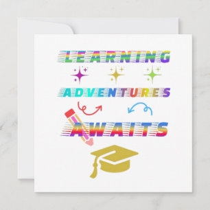 Learning Adventure Awaits, Erster Schultag Einladung