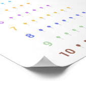 Learning Count to 10 mit Ballons Poster (Ecke)