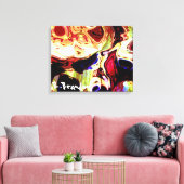 "Learning Disability" - Galerie umhüllte Canvas Leinwanddruck (Insitu (Wohnzimmer))