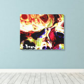 "Learning Disability" - Galerie umhüllte Canvas Leinwanddruck (Insitu (Holzboden))