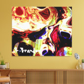 "Learning Disability" - Galerie umhüllte Canvas Leinwanddruck (Insitu (Wohnzimmer))