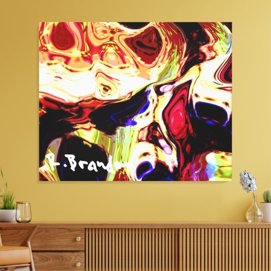 "Learning Disability" - Galerie umhüllte Canvas Leinwanddruck (Insitu (Wohnzimmer))