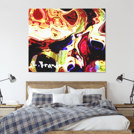 "Learning Disability" - Galerie umhüllte Canvas Leinwanddruck (Insitu (Schlafzimmer))