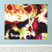 "Learning Disability" - Galerie umhüllte Canvas Leinwanddruck (Insitu (Holzboden))