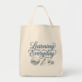 Learning Everyday Inspirational Hand-Drawn  Tragetasche (Vorne)