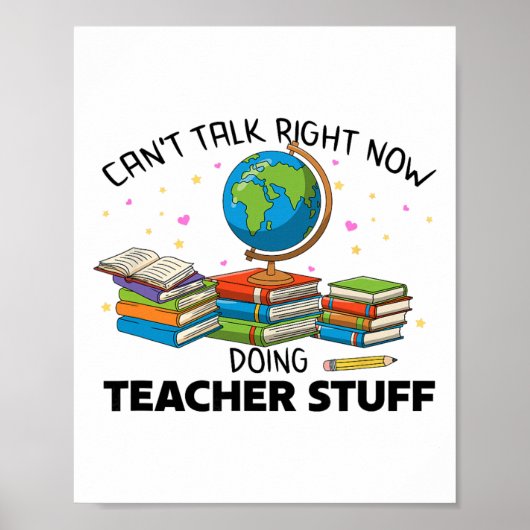 Learning Exams Student Learn Can't Talk Doing Teac Poster (Vorne)