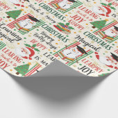 "Learning is Magical" Christmas Geschenkpapier (Ecke)