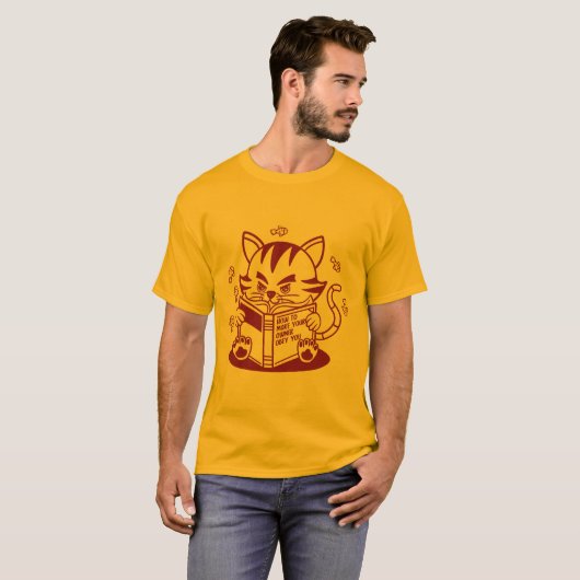 Learning Kitten (Lineal) T-Shirt (Vorne ganz)