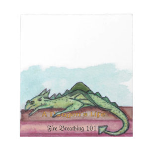 Learning to BE a Dragon Notepad Notizblock