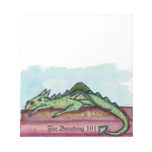 Learning to BE a Dragon Notepad Notizblock (Vorderseite)