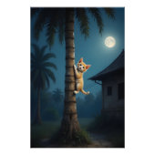 Learning to Climb – Cute Cat Moment Fotodruck (Vorne)